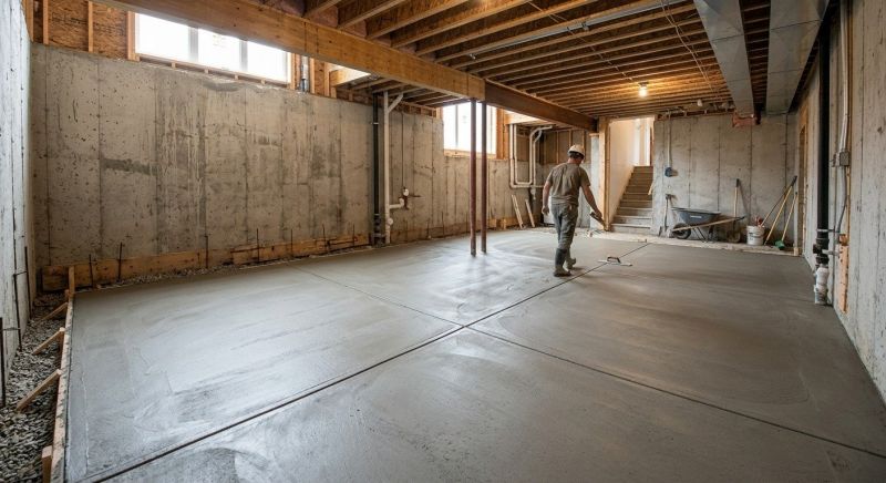Basement Concrete Installation in Frisco, CO