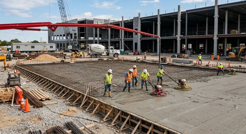Commercial Slab Installation in Vail, CO