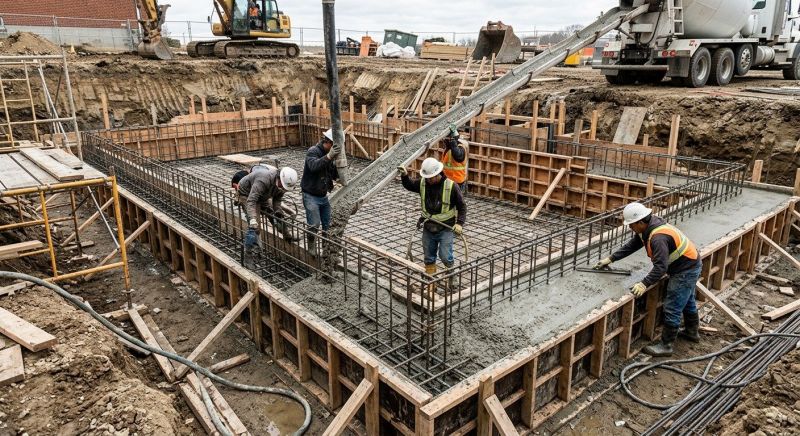Foundation Pouring in Vail, CO